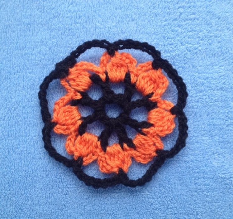 How to Crochet a Circle Flower Motif Pattern #11 │ by ThePatterfamily