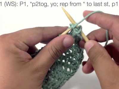 How to Knit the Right Slanting Turkish Rib Stitch