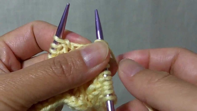 How to knit YO (Yarn Over)