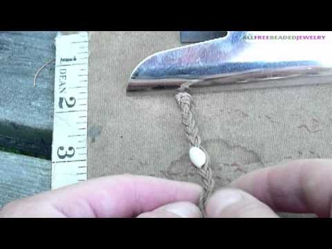How to Make a Braided Hemp Anklet with Beads -- Wear to the Beach Jewelry Tutorial: Episode Three