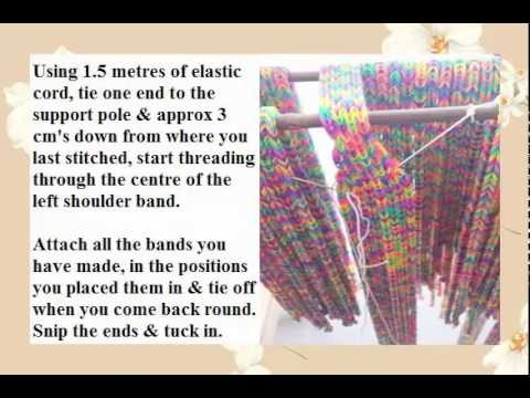 'How to' make a rainbow loom band dress!