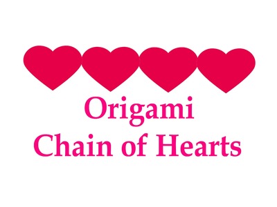 How to make Origami Chain of Hearts ( very easy ) : DIY Crafts
