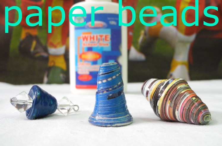 How to make Paper bead Cone  #D.I.Y