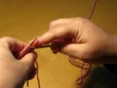 Knitting an Applied I cord