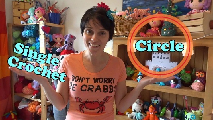 Learn To Crochet - The Basics! Single Crochet into a Cinch Circle!