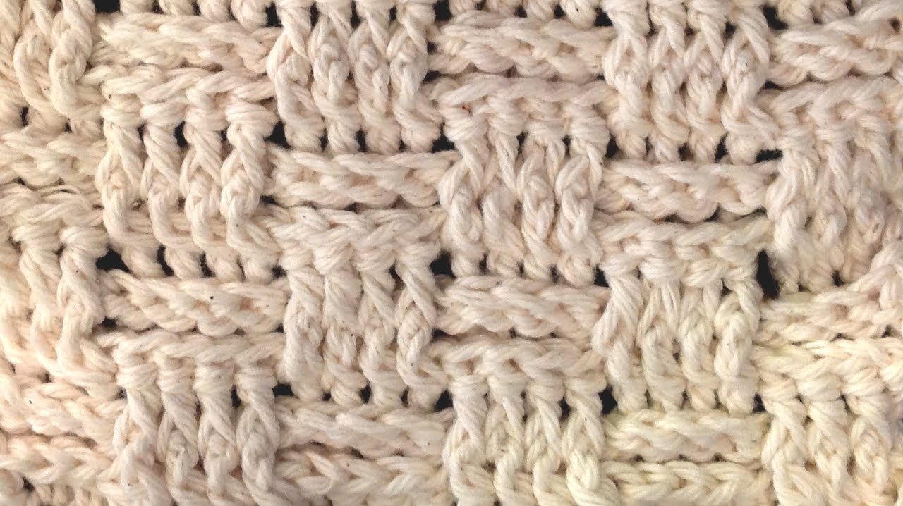 LEFT HAND Basket Weave Crochet Stitch - Lesson