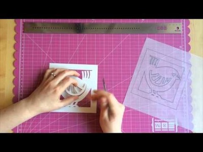 Make a card with simple papercutting