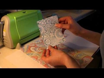 Making a card using the "Inking a Cuttlebug Folder" technique