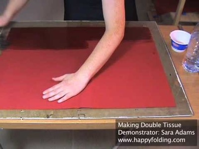 Making Double Tissue (Origami Paper)