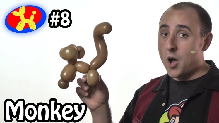 One Balloon Monkey - Balloon Animal Lessons #8 ( globoflexia )