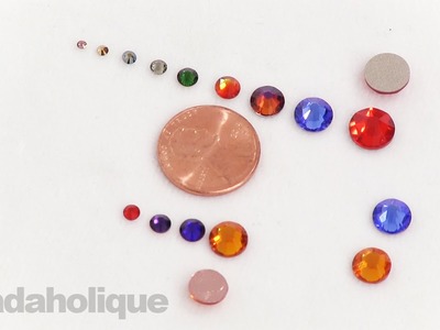 Overview: Swarovski Crystal Rhinestone Sizes and the Difference between Hotfix and No Hotfix