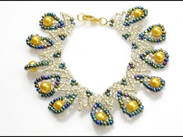 PandaHall Jewelry Tutorial Video--DIY Indian-style Netted Bracelet with Pearl and Iris Seed Beads