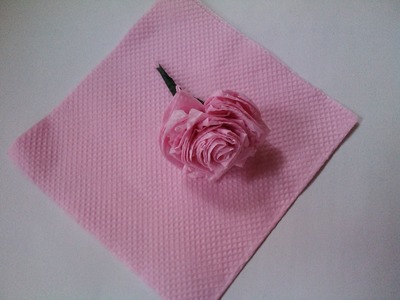 Paper Crafts - Paper Rose - Papercraft Flower Tissue Paper Flower