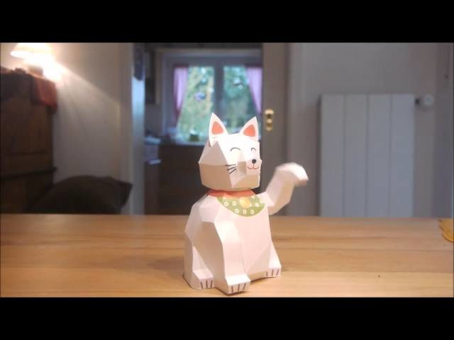 Papercraft Maneki Neko (Lucky Cat)