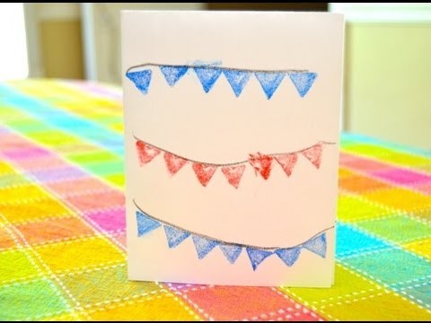 Patriot Craft for Kids -- Easy Note Card