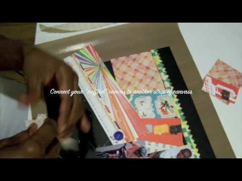 Scrapbooking with canvas