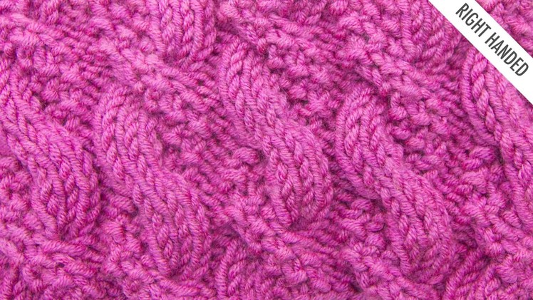 The Textured Cable Stitch :: Knitting Stitch #526 :: Right Handed