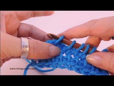 Tunisian Crochet: Work 2 Stitches Together