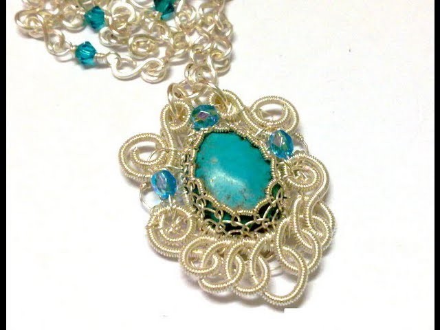 Turquoise Filigree Pendant Wire & Jewelry Making Tutorial Preview