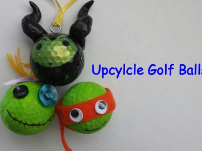 Upcycle Old Golf Balls in to TMNT and Scrump | By Craft Happy Summer