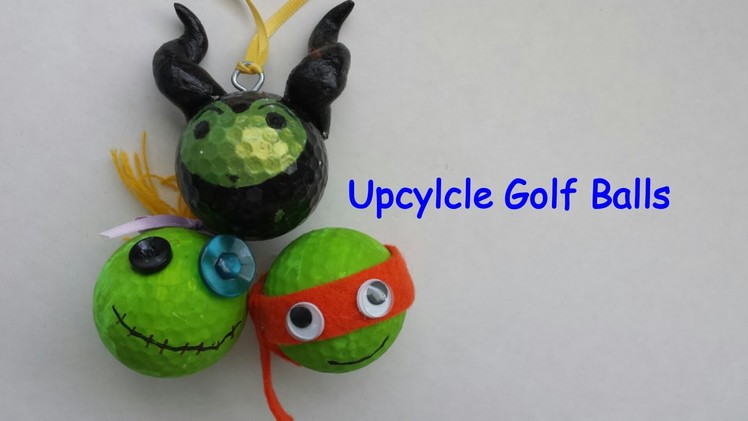 Upcycle Old Golf Balls in to TMNT and Scrump | By Craft Happy Summer