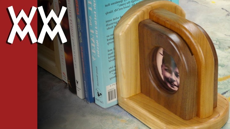 Wood picture frame bookends