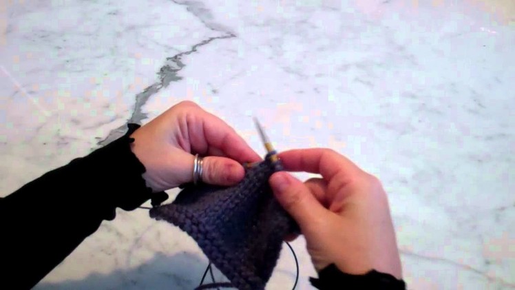 Wrap & Turn: Picking up the Wrapped Stitch on the Knit Side