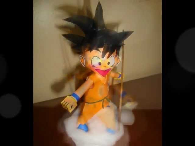 Young Son Goku Papercraft Model, with music video.wmv