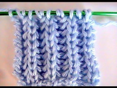 Como Tejer Punto Inglés Brioche Stitch Knitting 2 Agujas (124)