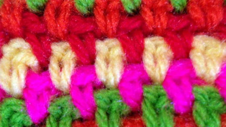Crochet a Multicolor Granite Stitch - DIY Crafts - Guidecentral