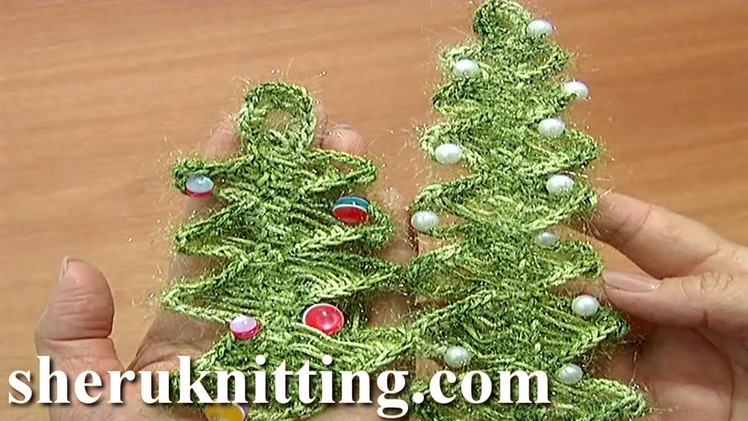 Crochet Christmas Tree On Hairpin Loom Tutorial 4 Part 2 of 2 Christmas Tree Ornament