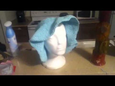 Crochet floppy sun hat