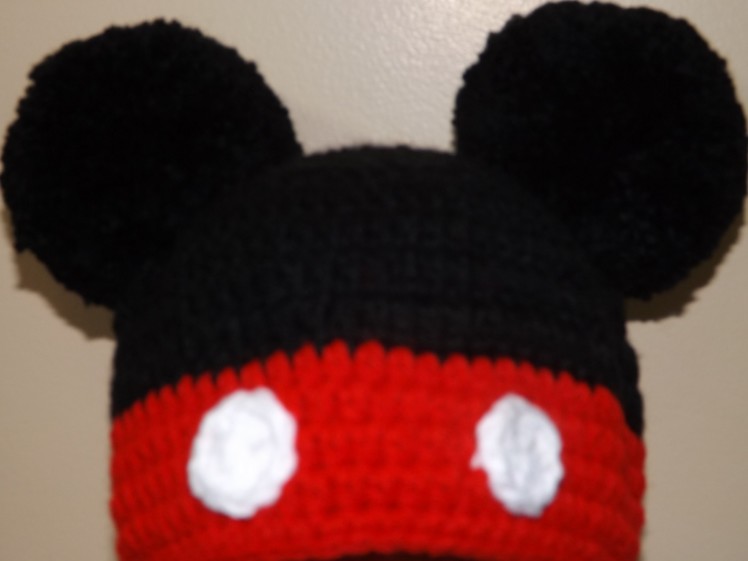 Crochet Mikey Mouse Hat