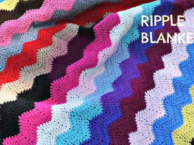 Crochet the ripple afghan. blanket