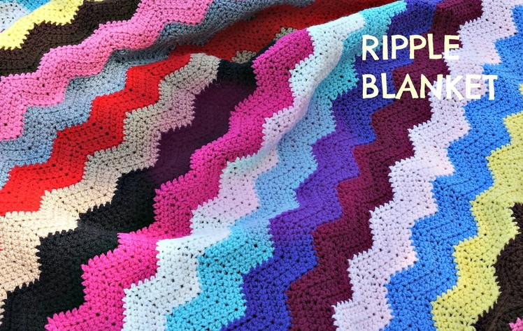 Crochet the ripple afghan. blanket