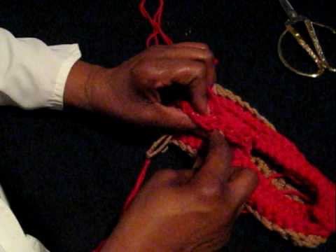 Crocheting Top of Loafer pt 6