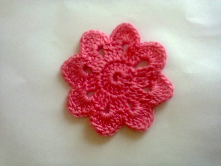 Цветочный мотив (вязание крючком).  Floral motif (Crochet)