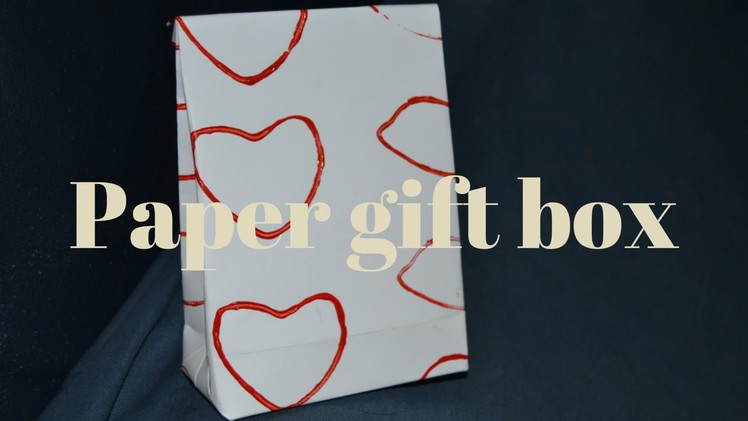 DIY Craft Paper gift box | Roberta Nina Ingrascì