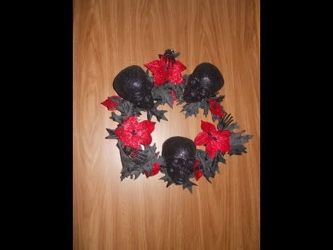 Diy halloween wreath under 5 dollars