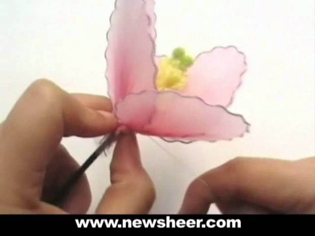 DIY Instruction Fabric Flower -Handmade Nylon Hibiscus from New Sheer Creations