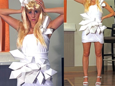 DIY Lady Gaga Origami Dress