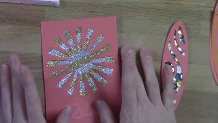 DIY No Mess Glitter and Sequins Backgrounds and Embellishments EASY and QUICK