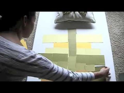 DIY PAINT CHIP ART tutorial