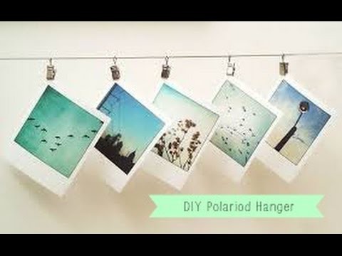 DIY: Polaroid Pictures Hanger Decor Tutorial
