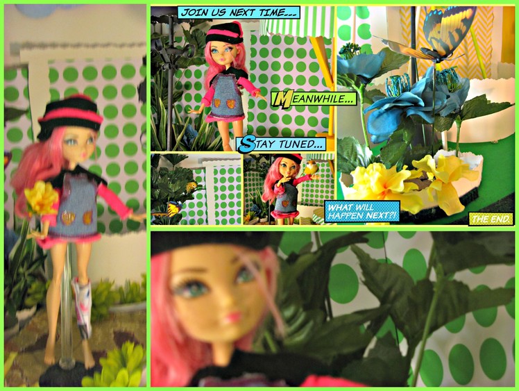 Ever After High- How to Make a Doll Garden -  Doll Crafts - DIY a garden