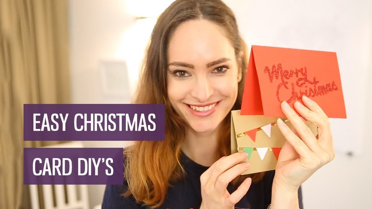 Fancy (but easy!) DIY Christmas cards | CharliMarieTV