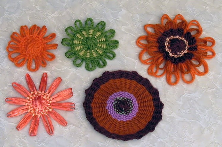 Flower Looms - Single Woven Flowers in Three Styles