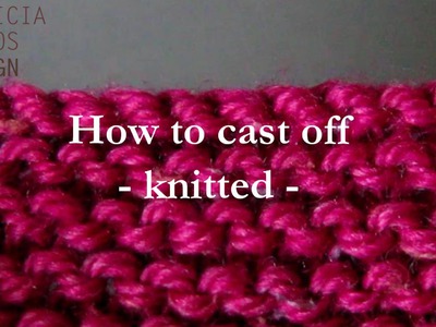 How to cast off knitting - knitted cast off