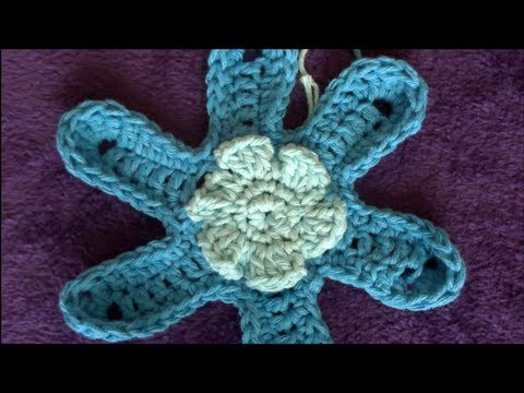 How to crochet a Flower for a hat