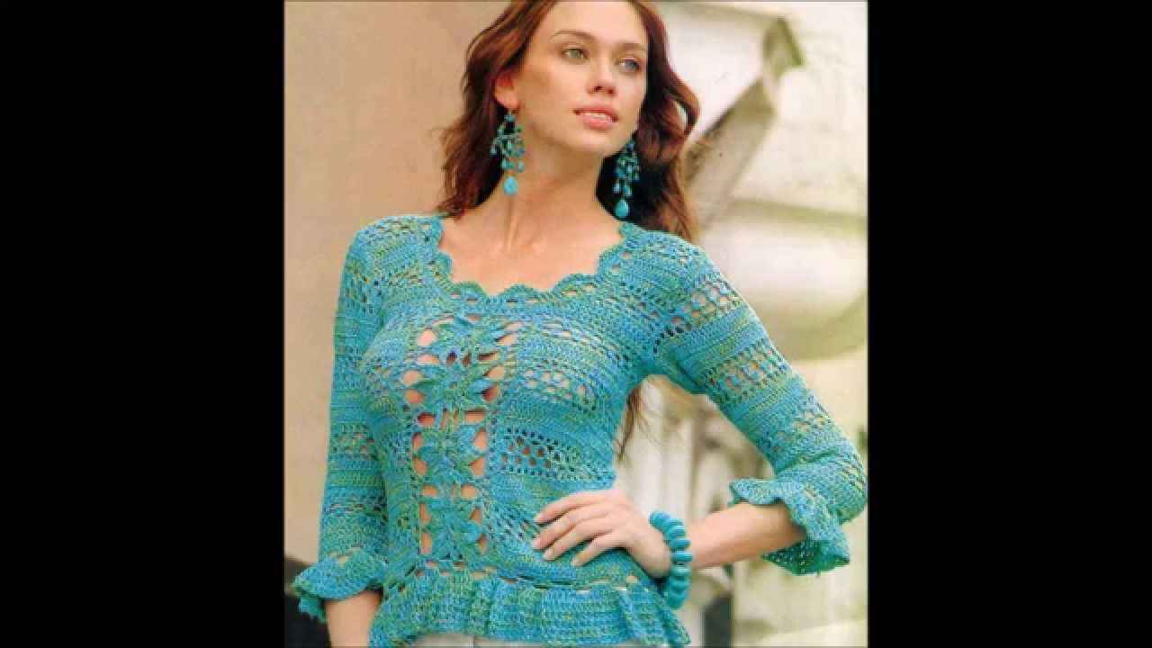 How to Crochet blouse green free pattern